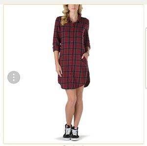 BNWT Vans Brigade Flannel Dress
